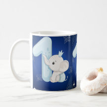 Cute Baby Elephant First Birthday