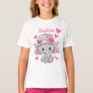 Cute Baby Elephant Girl  T-Shirt