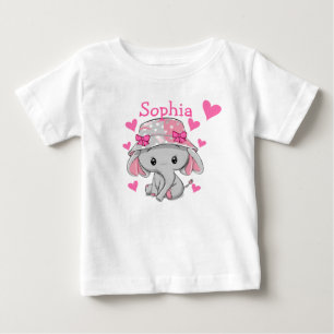 Cute Baby Elephant Girl  T-Shirt