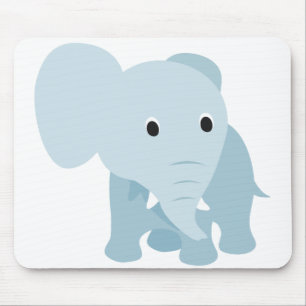 Cute Baby Elephant Mouse Pad
