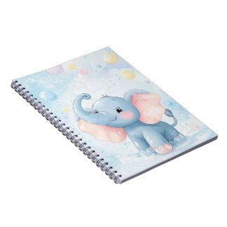 Cute Baby Elephant Notebook