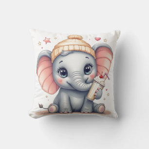 Cute Baby Elephant-Nursery Cushion