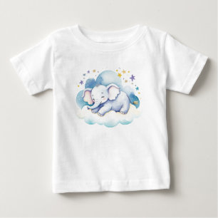 Cute Baby Elephant on the Moon – T-Shirt