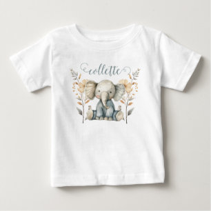 Cute Baby Elephant Personalised T-Shirt