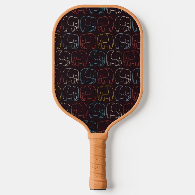 Cute Baby Elephant Pickleball Paddle (Front)