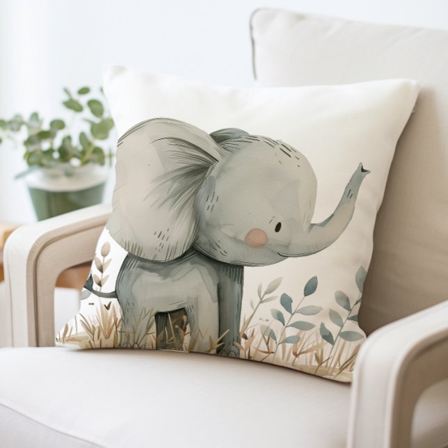 Cute Baby Elephant Pillow, Baby Animal Cushion (Creator Uploaded)
