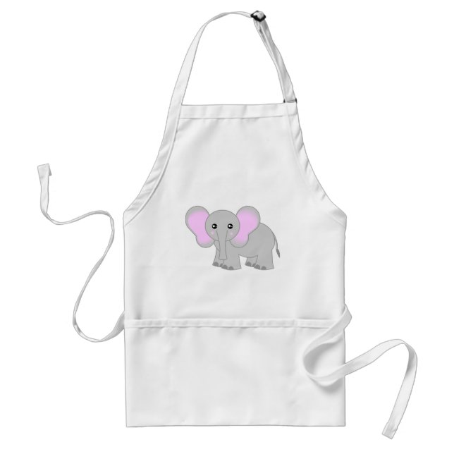 Cute Baby Elephant Standard Apron (Front)
