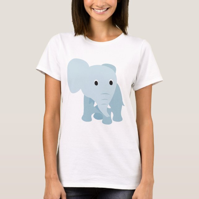 Cute Baby Elephant T-Shirt (Front)