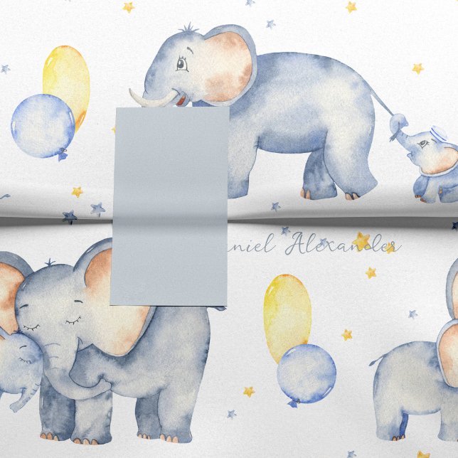 Cute Baby Elephant with Mummy Watercolor Tissue Paper (Creator Uploaded)