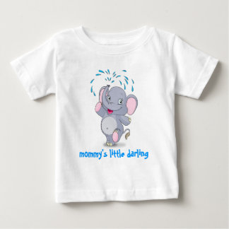 Cute baby elephant with mummy's little darling T-Shirt