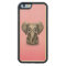 Cute Baby Elephant with Reading Glasses Pink