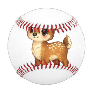 Cute Baby Fawn Cartoon Woodland Deer Nursery Illus Baseball