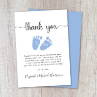 Cute Baby Feet Boy Shower