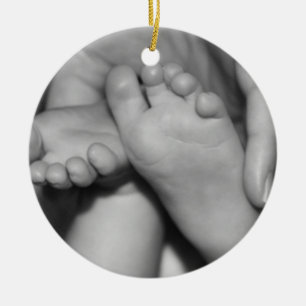 Cute Baby Feet Ceramic Tree Decoration