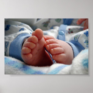 Cute Baby Feet Poster