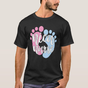 Cute Baby Feet Tiny Humans Icu Neonatal Nicu Nurse T-Shirt