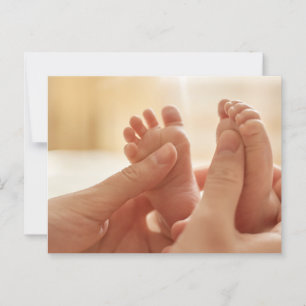 Cute Baby Feeties! Neutral postcard