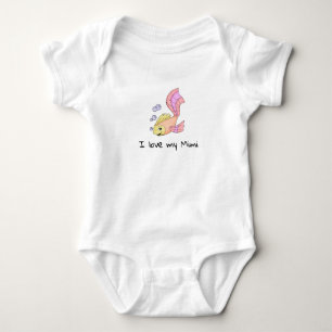 Cute Baby Fish I Love my Mimi Bodysuit