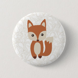 Cute Baby Fox 6 Cm Round Badge