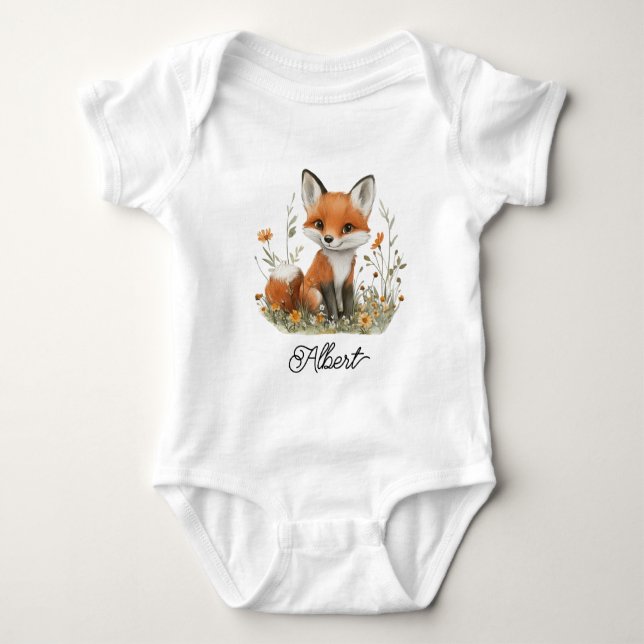 Cute Baby Fox Bodysuit (Front)