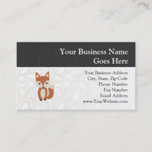 Cute Baby Fox Business Card