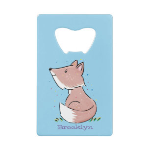 Cute baby fox cartoon illustration