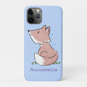 Cute baby fox cartoon illustration Case-Mate iPhone case