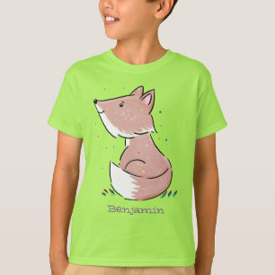 Cute baby fox cartoon illustration T-Shirt