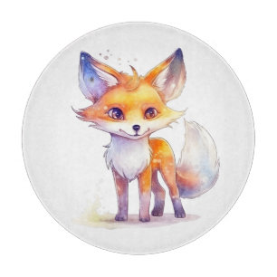 Cute Baby Fox Cutting Board