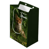Cute Baby Fox in a Green Forest Birthday