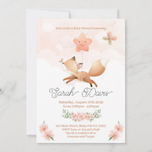 Cute Baby Fox Invite - Baby Shower