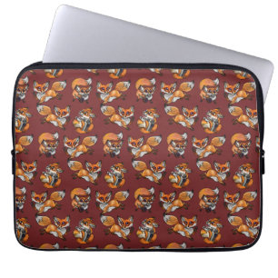 Cute Baby Fox Pattern  Laptop Sleeve