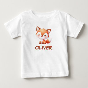 Cute Baby Fox Personalised T-Shirt
