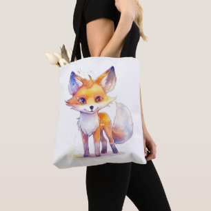 Cute Baby Fox Shoulder Tote Bag