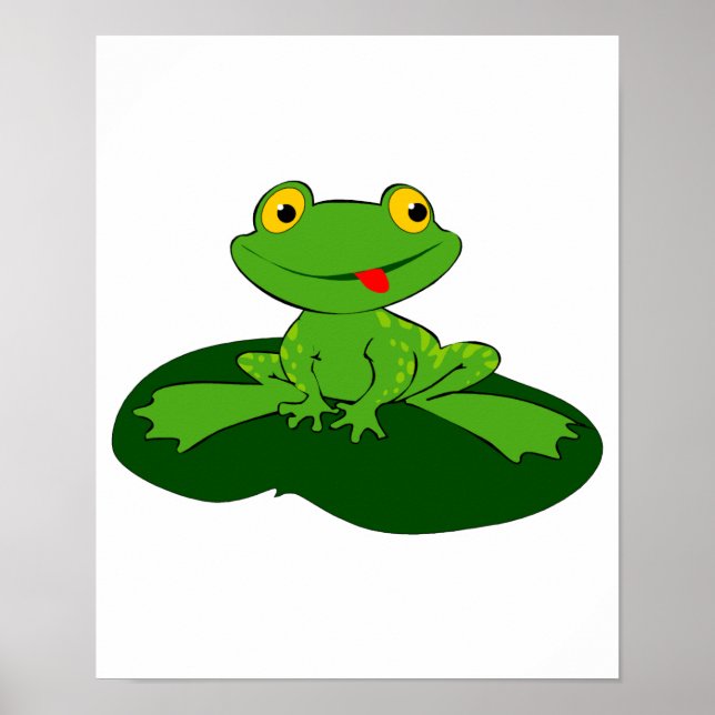 cute baby frog poster (Front)