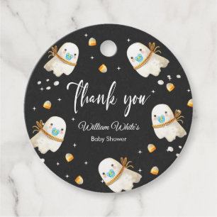 Cute Baby Ghost Halloween Fall Baby Shower Favour Tags