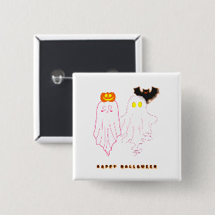 Cute Baby Ghosts Halloween Button