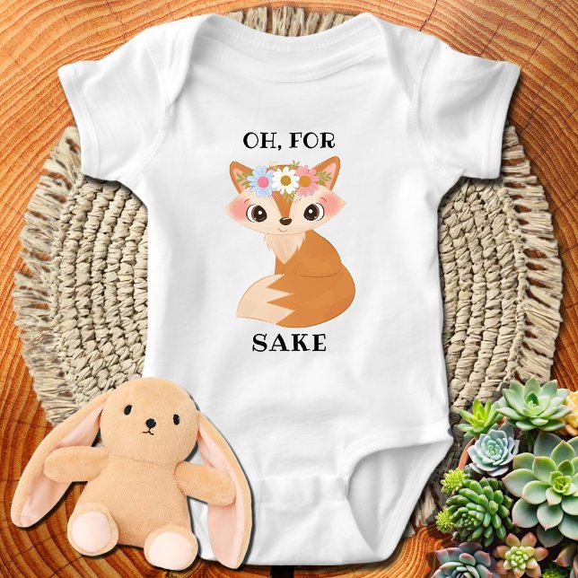 Cute Baby Gift - For Fox Sake Funny Bodysuit (Creator Uploaded)