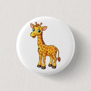 Cute Baby Giraffe Cartoon-35281 3 Cm Round Badge