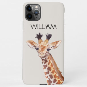 Cute Baby Giraffe Custom Name  iPhone 11Pro Max Case