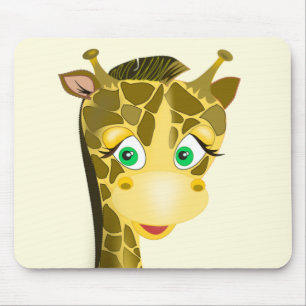 Cute Baby Giraffe - Mouse Pad