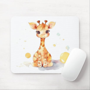 Cute Baby Giraffe Mousepad