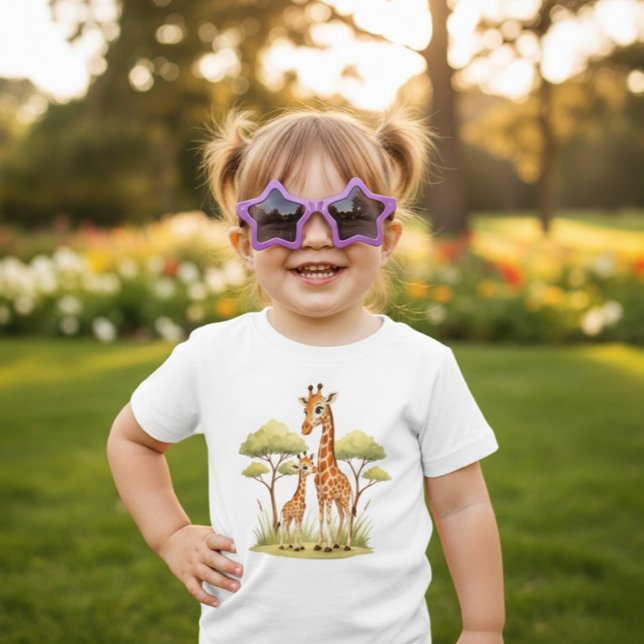 Cute Baby Giraffe Safari Animal Toddler African Baby T-Shirt (Creator Uploaded)