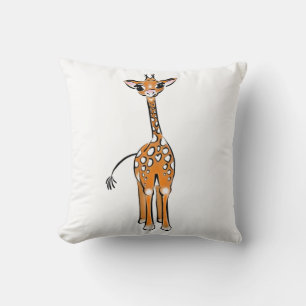 Cute Baby Giraffe, safari animals Cushion