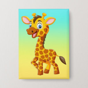 Cute Baby Giraffe Smiling Cartoon-35280