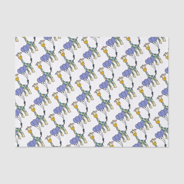 Cute Baby Giraffe Tissue Paper (Front)