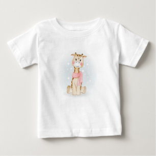 Cute Baby Giraffee Baby T-Shirt (0-24M)