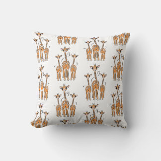 Cute Baby Giraffes, safari animals Cushion