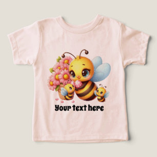 Cute baby girl Bee add text 