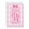 Cute Baby Girl Footprints Baby Shower Pink Ribbon